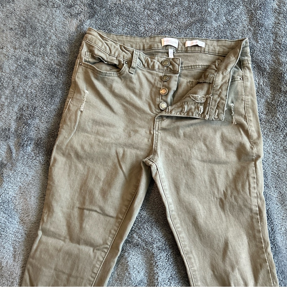 Angel Kiss Green High Rise Jeans